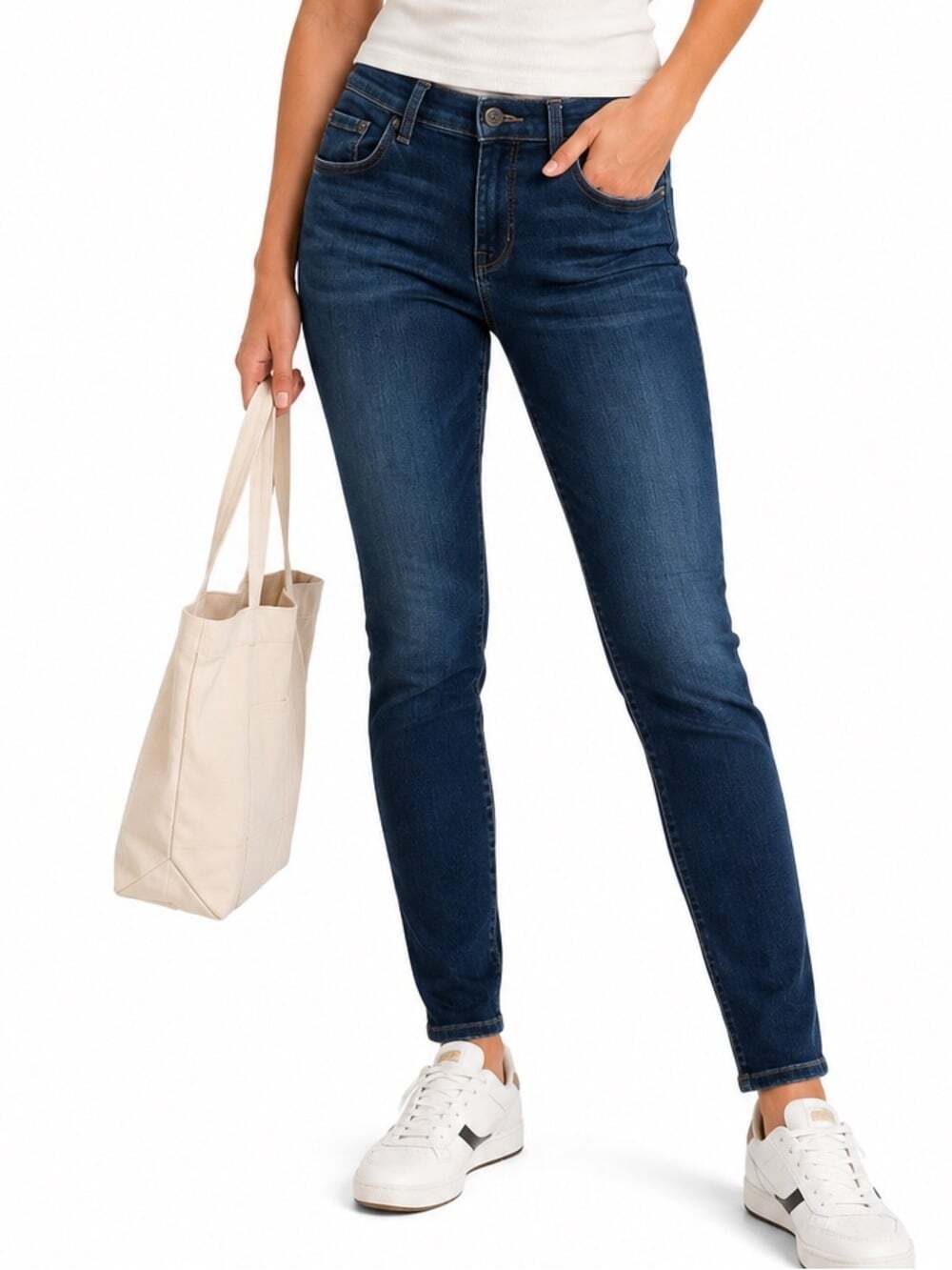 Banana Republic Skinny Jeans Blue Denim Mid Rise Classic Stretch Fitted Pants 26